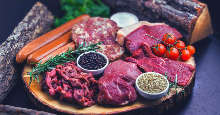 A platter of raw lean beef and legumes representing common Protein Mistakes After 30 in nutrition choices for muscle health and balanced diet.