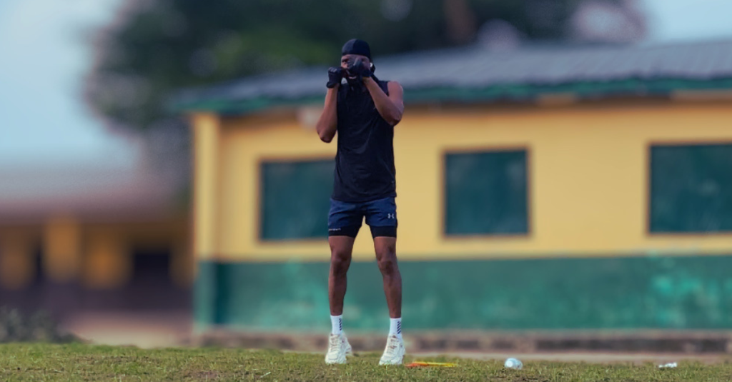 Anthony performing a warm-up exercise demonstrating why you are not losing weight after 30 due to inconsistent training, poor workout structure, and lack of proper preparation before exercise.