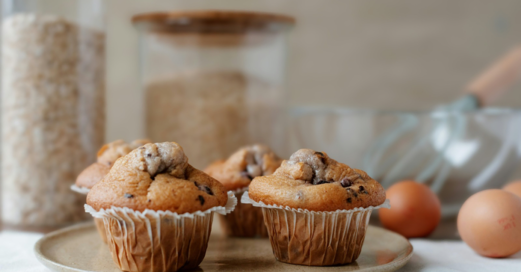 Tray of baked egg muffins with vegetables, representing a convenient low-carb breakfast option for busy mornings and healthy eating after 30.