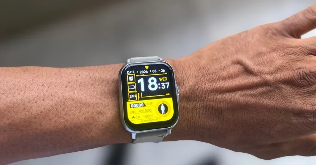 Anthony wearing a wearable tracker watch to learn how to track weight loss