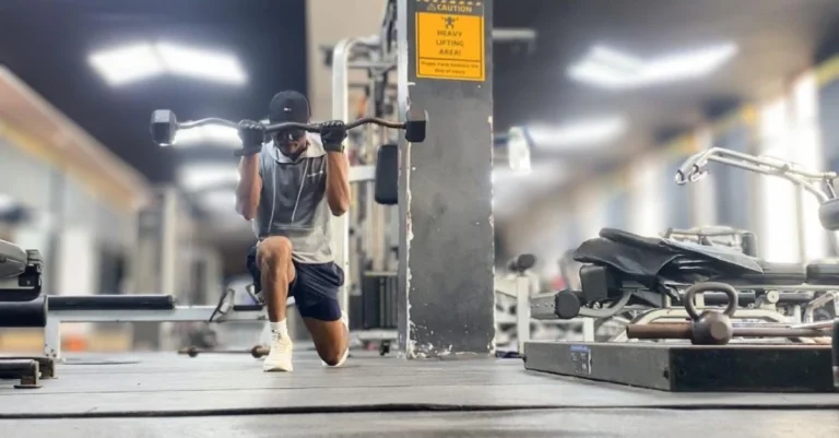 Anthony working out in the gym while pursuing fitness goals after 30
